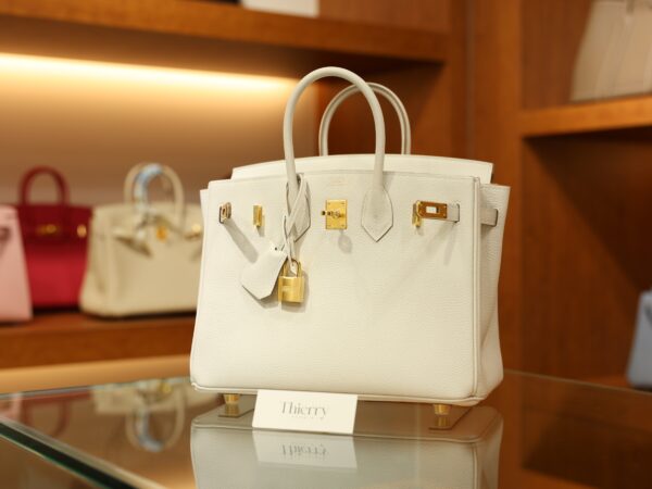 Birkin 25 Togo Craie GHW