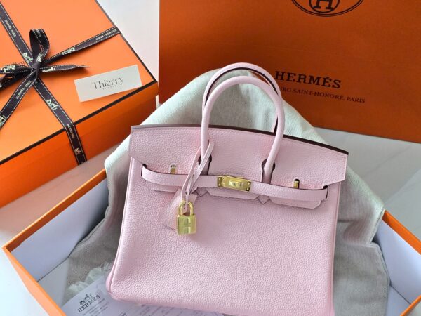 버킨 25 토고 로즈사쿠라 금장 001_20240626_134013 Birkin 25 Togo Rose Sakura GHW