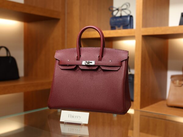 버킨 25 토고 루즈아쉬 은장 001_139A9940 Birkin 25 Togo Rouge H PHW