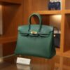 Birkin 25 Togo Malachite GHW