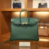 Birkin 25 Togo Malachite GHW