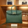 Birkin 25 Togo Malachite GHW