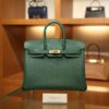 Birkin 25 Togo Malachite GHW