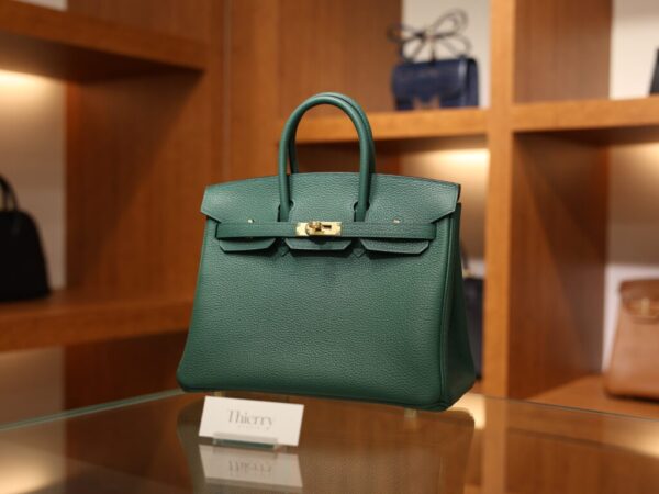 Birkin 25 Togo Malachite GHW