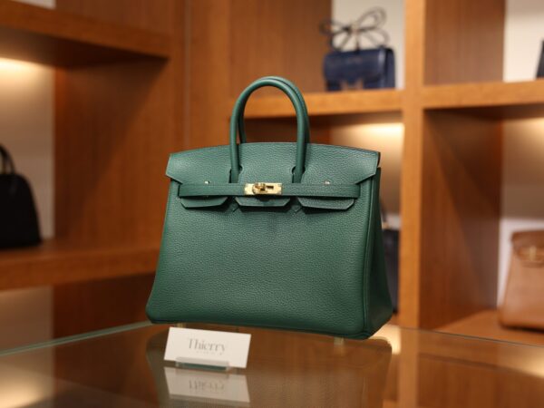 Birkin 25 Togo Malachite GHW