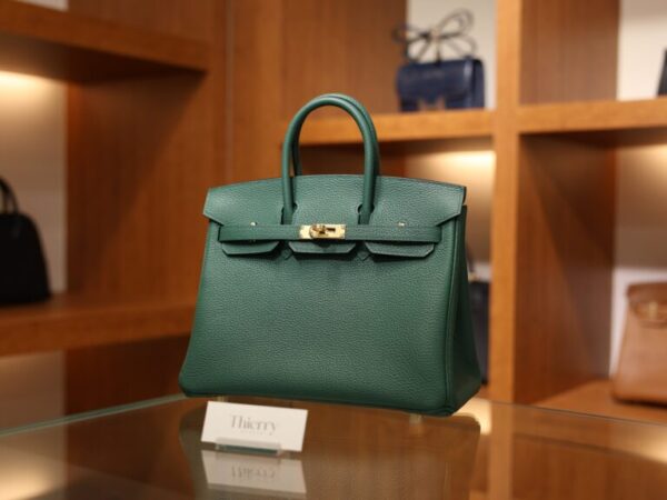 Birkin 25 Togo Malachite GHW