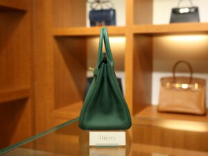 Birkin 25 Togo Malachite GHW