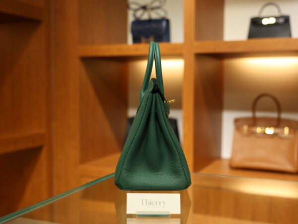 Birkin 25 Togo Malachite GHW