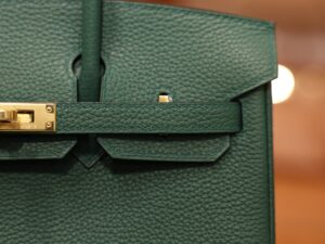 Birkin 25 Togo Malachite GHW