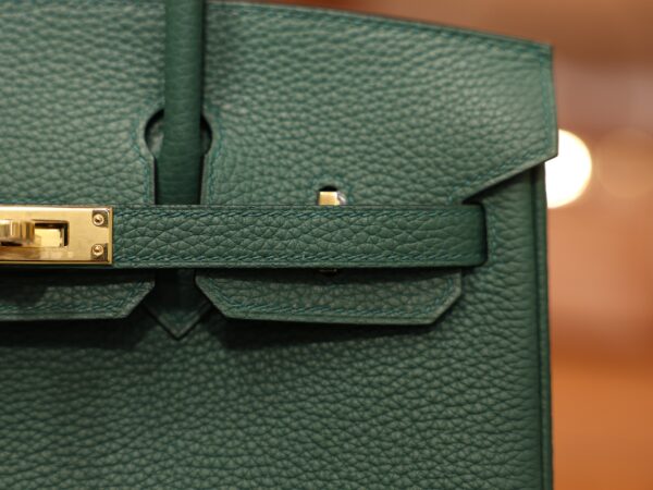 Birkin 25 Togo Malachite GHW