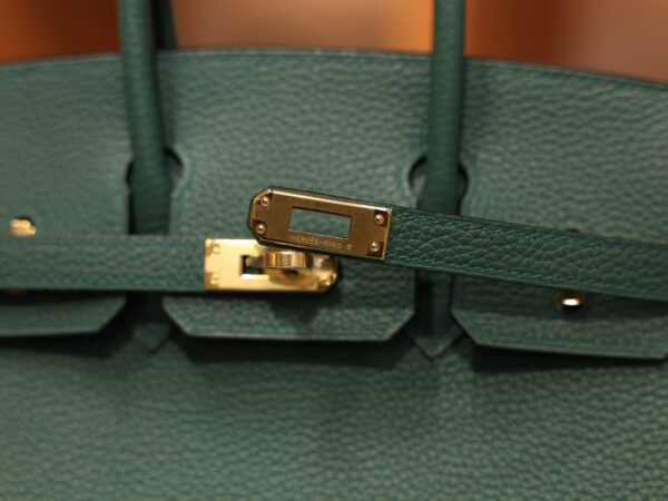 Birkin 25 Togo Malachite GHW