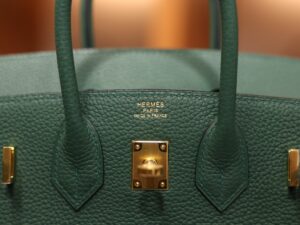 Birkin 25 Togo Malachite GHW