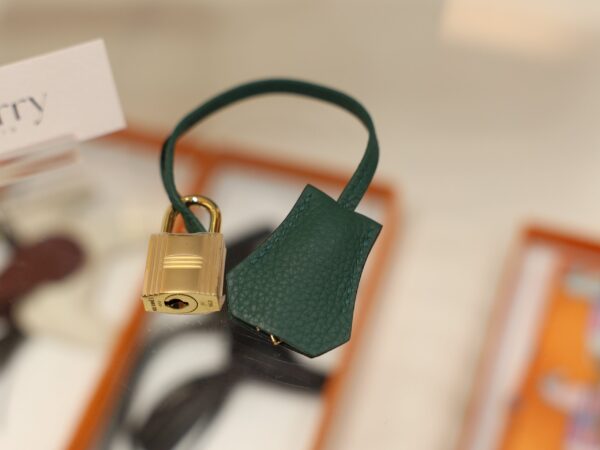 Birkin 25 Togo Malachite GHW
