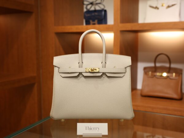 Birkin 25 Togo Beton GHW