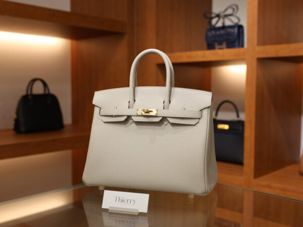 Birkin 25 Togo Beton GHW