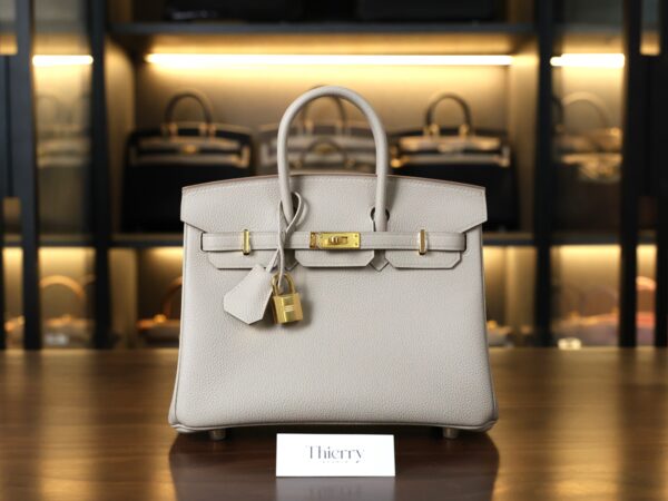 Birkin 25 Togo Beton GHW