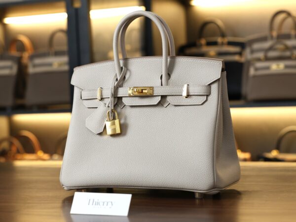 Birkin 25 Togo Beton GHW