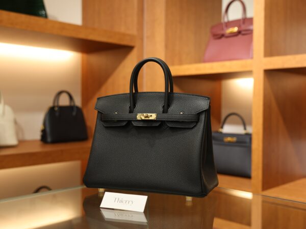 Birkin 25 Togo Black GHW