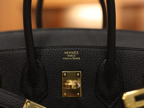 Birkin 25 Togo Black GHW