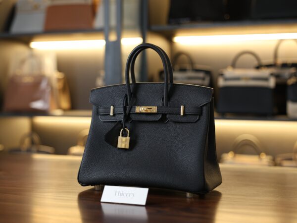 Birkin 25 Togo Black GHW