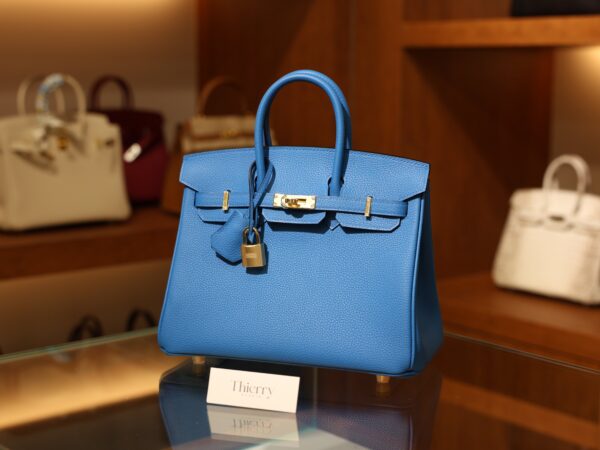 버킨 25 토고 블루 잔지바르 금장 001_139A1447 Birkin 25 Togo Bleu Zanzibar GHW