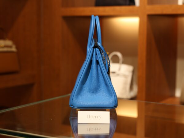 Birkin 25 Togo Bleu Zanzibar GHW