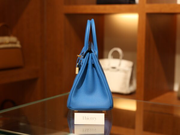 Birkin 25 Togo Bleu Zanzibar GHW