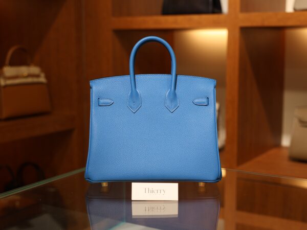 Birkin 25 Togo Bleu Zanzibar GHW
