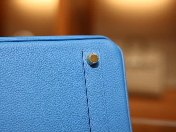 Birkin 25 Togo Bleu Zanzibar GHW