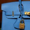 Birkin 25 Togo Bleu Zanzibar GHW