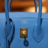 Birkin 25 Togo Bleu Zanzibar GHW