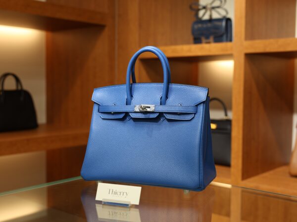 Birkin 25 Togo Bleu Hydra PHW