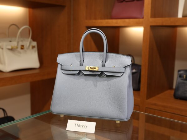 버킨 25 토고 블루린 금장 001_139A4651 Birkin 25 Togo Bleu Lin GHW