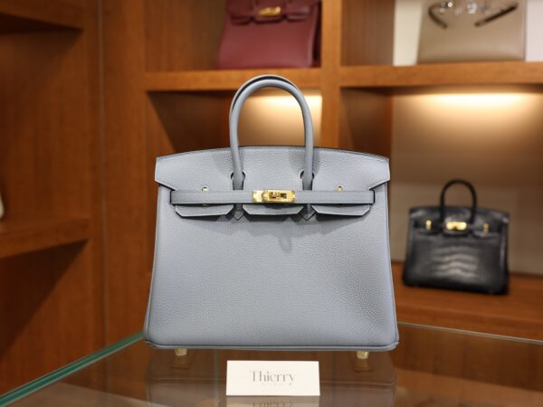 Birkin 25 Togo Bleu Lin GHW