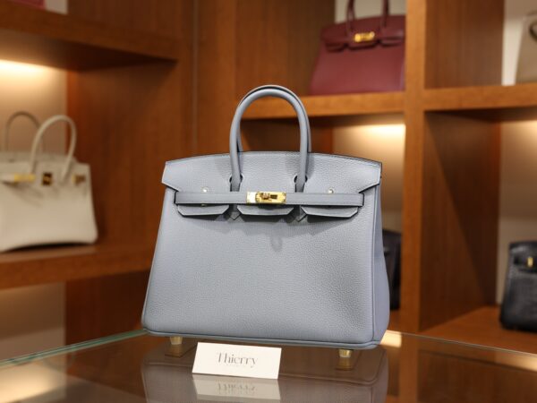Birkin 25 Togo Bleu Lin GHW