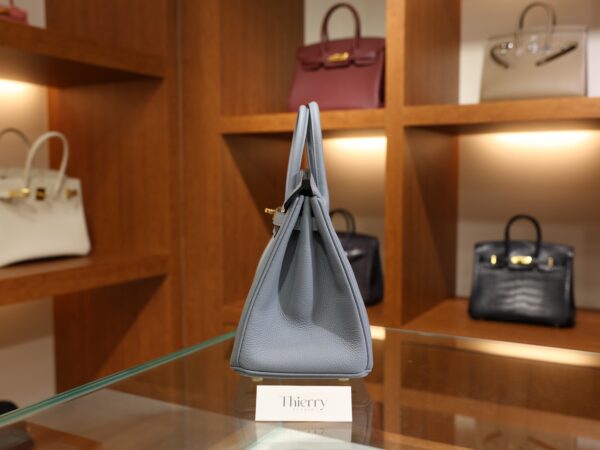 Birkin 25 Togo Bleu Lin GHW