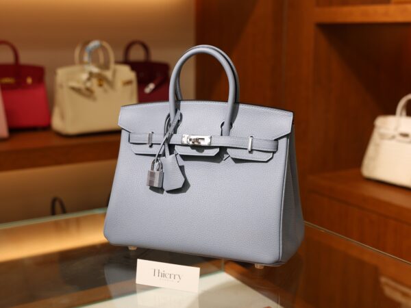 버킨 25 토고 블루린 은장 001_139A1569 Birkin 25 Togo Bleu Lin PHW