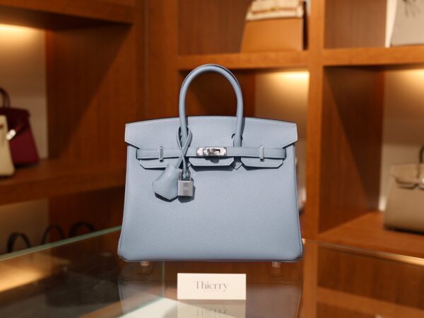 Birkin 25 Togo Bleu Lin PHW