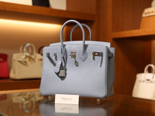 Birkin 25 Togo Bleu Lin PHW