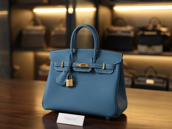 버킨 25 토고 블루진 금장 001_139A9685_c6093ca1-2cab-45cb-b102-b3f9d9636f88 Birkin 25 Togo Bleu Jean GHW