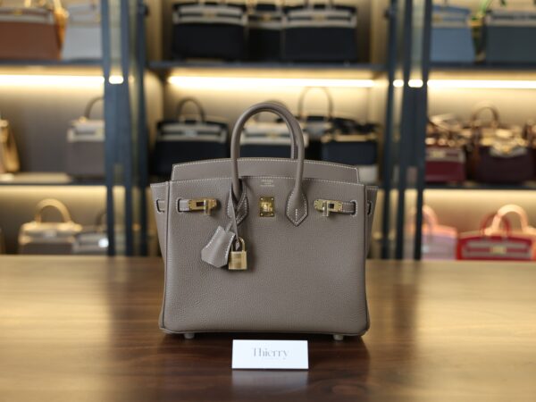 Birkin 25 Togo Etoupe GHW