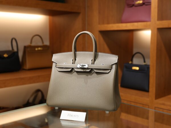 버킨 25 토고 에토프 은장 001_139A5756 Birkin 25 Togo Etoupe PHW