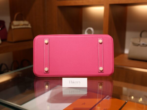 Birkin 30 Epsom Retourne Rose Tyrien GHW
