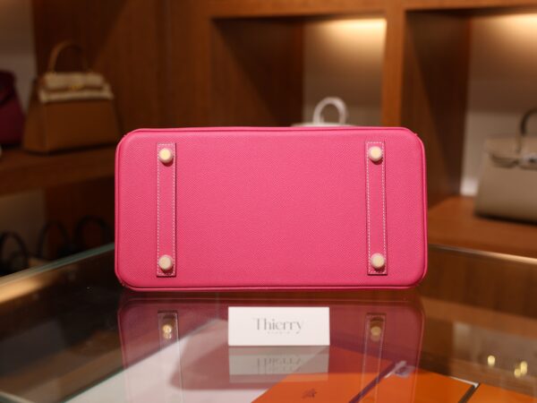 Birkin 30 Epsom Retourne Rose Tyrien GHW