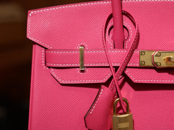 Birkin 30 Epsom Retourne Rose Tyrien GHW
