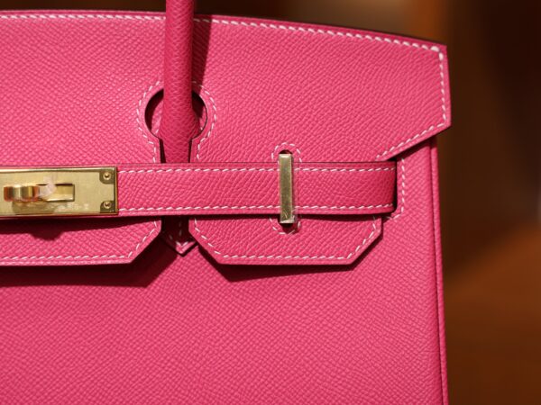Birkin 30 Epsom Retourne Rose Tyrien GHW