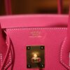 Birkin 30 Epsom Retourne Rose Tyrien GHW