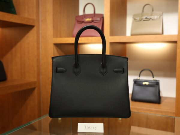 Birkin 30 Epsom Retourne Black GHW