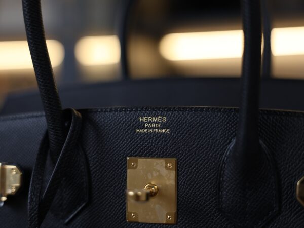 Birkin 30 Epsom Retourne Black GHW