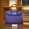 Birkin 30 Epsom Retourne Bleu Electrique PHW